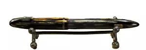 Pluma Estilográfica "Sheaffer'S" Rara Marrón Rayas y GT Relleno de Palanca De Colección c.1949 - Imagen 1 de 24