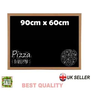 Blackboard Wooden Chalk Board Premium Framed Office Notice Menu Chalk Board Sign - Picture 1 of 1