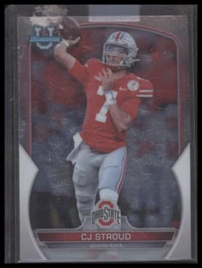 Bowman University 2022 cromo #100A C.J. Stroud Aqua Refractor #/299 - Imagen 1 de 2