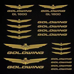 Honda Goldwing Aufkleber Set 19x Aufkleber Ersatz GL 1800 Motorrad Goldflügel - Bild 1 von 10