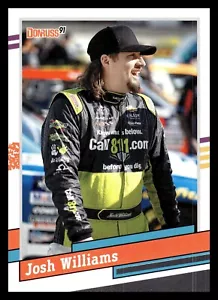 2024 Donruss NASCAR Menge 2 Josh Williams Basis & rot blau parallel - Bild 1 von 2