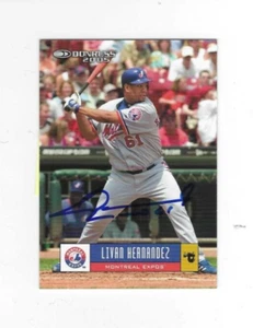 Autographed SIGNED LIVAN HERNANDEZ Montreal Expos 2005 Donruss card #250 w/COA - Picture 1 of 1
