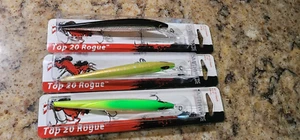 Smithwick Top 20 Rogue Suspending 5&1/2" 5/8 oz.  Lot of 3 Lures NIP - Picture 1 of 16