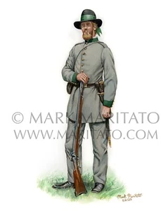 Mark Maritato Original Painting Philadelphia German Schutzen Rifle Regiment 1861 - Picture 1 of 2