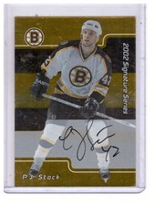 P.J. Stock 2001-02 ITG BAP Signature Series Autograph Gold Card #175