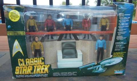 Star Trek Original Series Complete Bridge Crew Action Figure Set Playmates 1993 Cover