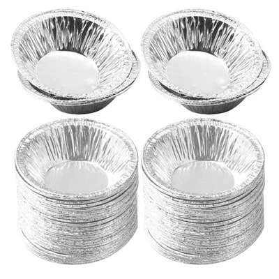  500 Pcs Stampi Crostatine Tortiere Foglio Di Alluminio Stampo Rotondo - Immagine 1 di 4