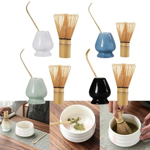 Matcha Set Matcha Ceremony Kit Matcha Scoop Bamboo Whisk for Tea Room - Picture 1 of 15