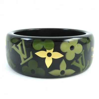 LOUIS VUITTON Pulsera Farandole Brazalete M65638 Negro Verde Monograma Flor JPN Foto 1 de 4