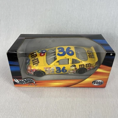 Hot Wheels Racing 1:24 Scale M&M's #36 Ken Schrader Pontiac NASCAR 2001 Sealed - Image 1 of 4