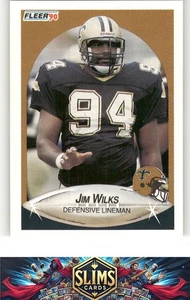 Fleer New Orleans Saints 1990 Jim Wilks #196 - Imagen 1 de 2