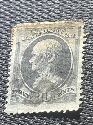 Antiguo sello de Estados Unidos Scott #154 Alexander Hamilton c.1870 usado Foto 1 de 2