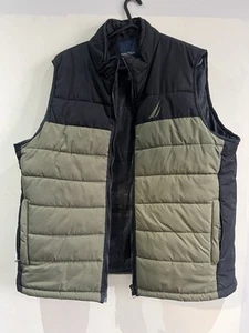 Nautica Altair Quilted Black & Green Gilet Size XL - Picture 1 of 8