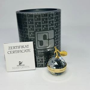 Swarovski Crystal Memories Opening Apple Mirror Gold Leaf Figurine 7504NR030 MIB - Picture 1 of 17