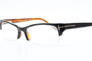 Tom Ford TF5122 005 Black Groove Brown Luxury Italy Eyeglasses 54-16-135mm - Picture 1 of 10