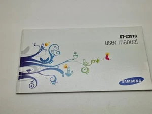Nowy/stary magazyn angielski Samsung GT-C3510 instrukcja obsługi 3WYSYŁKA W WIELKIEJ BRYTANII - Zdjęcie 1 z 4