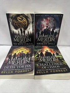 Harley Merlin Series Lot by Bella Forrest - Books 1, 5, 7, & 8. Paperbacks - Picture 1 of 1