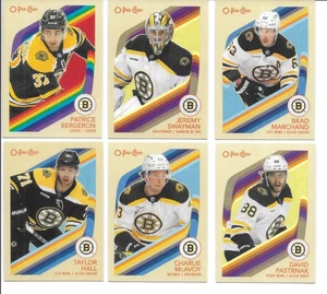 2023-24 opc RETRO team set 22 cds Bruins 3 RC Poitras +2 AS SP Marchand Pastrnak - Picture 1 of 4