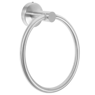  Porta asciugamani da bagno in alluminio con anello porta asciugamani da parete, - Immagine 1 di 4