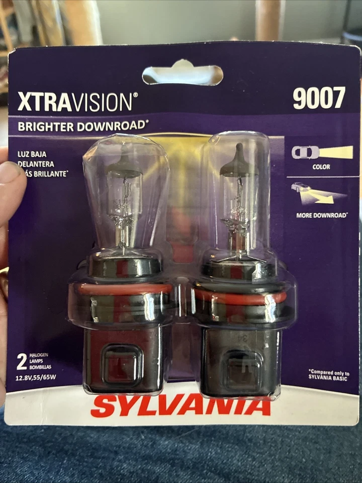 Sylvania Xtra Vision 9007 HB5 65/55W Dos Bombillas Cabeza Luz Alta Baja Lámpara EE. UU. Foto 1 de 1