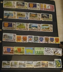 Vintage GB Stamps From Jersey Used See All 3 Photo,s From Early QEII - Picture 1 of 3