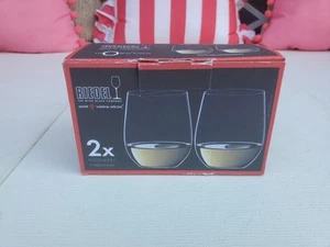 Riedel O Chardonnay/Viognier Wine Tumblers 0414/05 Crystal Grape Set of 2 New - Picture 1 of 4