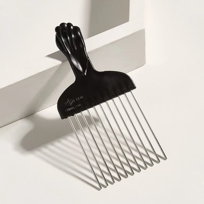 New Afro Comb with Black Fist African hair Pik Professional - image 1 of 4