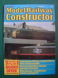 MODEL RAILWAY CONSTRUCTOR MAGAZINE AUGUST 1984 - Picture 1 of 1