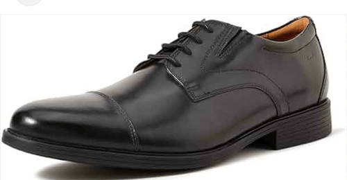 CLARKS Scarpa abito Clark's Collection Cap in pelle nera 11