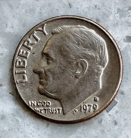 1979 D Dime Unusual Edge Cover