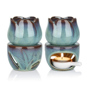 ComSaf Wax Melt Burners Essential Oil Burner Set of 2, Aromatherapy Aroma Bur... - Picture 1 of 8
