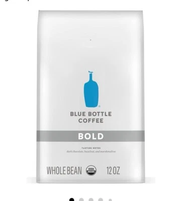 Blue Bottle Whole Bean Organic Coffee, Bold, Dark Roast, 12 Ounce bag - Изображение 1 из 4