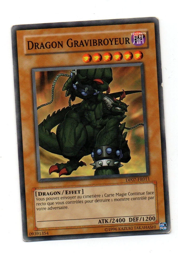 Konami Yu-Gi-Oh! No. 09391354 - Dragon Gravibroyeur - DP07-FR011 (2056) - Image 1 of 1