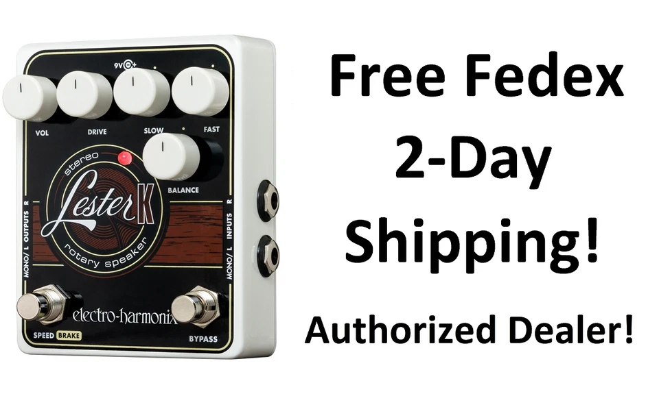 New Electro-Harmonix EHX Lester K Stereo Rotary Speaker Guitar Effects Pedal - Image 1 of 2