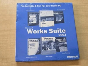Microsoft Works Suite 2003 Software CD Brand New! Sealed! - Picture 1 of 1
