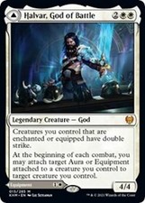 Halvar God of Battle // Sword of the Realms *FOIL* MTG Kaldheim Mythic EDH