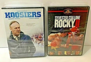 Sports Dvds Hoosiers Rocky II Stallone Gene Hackman - Picture 1 of 1
