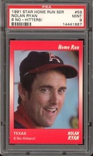 1991 Star Home Run Series Baseball #59 Nolan Ryan 6 No-hitters! PSA 9