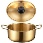 Stainless Steel Gold Pot for Ramen Noodle Cooking (18cm) - Instant Hotpot