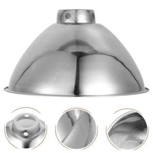 Stainless Steel Lampshade Outdoor Cover Farmhouse Industrial Replacement Dome - Picture 1 of 12