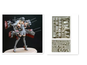 Collezione Kantai Bismarck 1/7 non dipinto modello GK figure non assemblate kit resina - Foto 1 di 6
