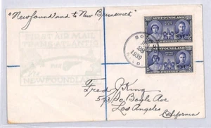 Canada NEWFOUNDLAND Air Mail Cover FIRST PAN-AM FLIGHT Botwood 1939 YN73 - Picture 1 of 8