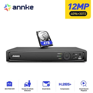 8CH 12MP POE NVR Network Video Recorder NVR for POE IP Camera P2P Cloud Function - Picture 1 of 12
