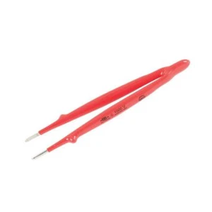 Wiha Tools 75220 Insulated Straight Blunt Tip Tweezers, 8-Inch - Picture 1 of 1