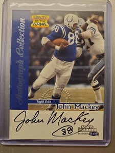 John Mackey AUTO 1999 Fleer Greats of the Game Sports Illustrated SI HOF