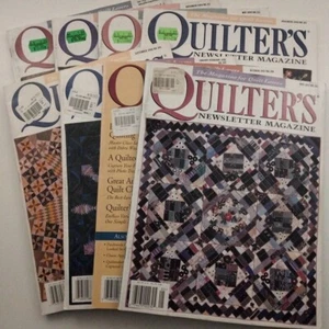 Revista Quilter's Newsletter x 8 Lote Paquete Vintage 1997 1998 1999 2000 Artesanía - Imagen 1 de 17