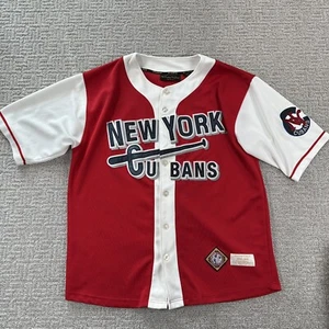 Vintage New York Cubans Baseball Jersey Extra Large Red 17 Negro League NLBM Men - Picture 1 of 16