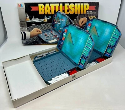 Vintage 1996 Milton Bradley Battleship Classic Navel Combat 2 Player Game - Image 1 of 3