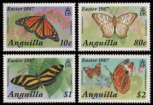 Anguila 1987 - Mi-N.o 731-734 ** - Estampillada sin montar o nunca montada - Mariposas / Mariposa - Imagen 1 de 1