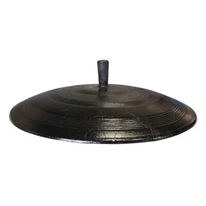 Handmade Korean cast iron cauldron lid sotttukkeong BBQ griddle 17.7 in - Picture 1 of 9